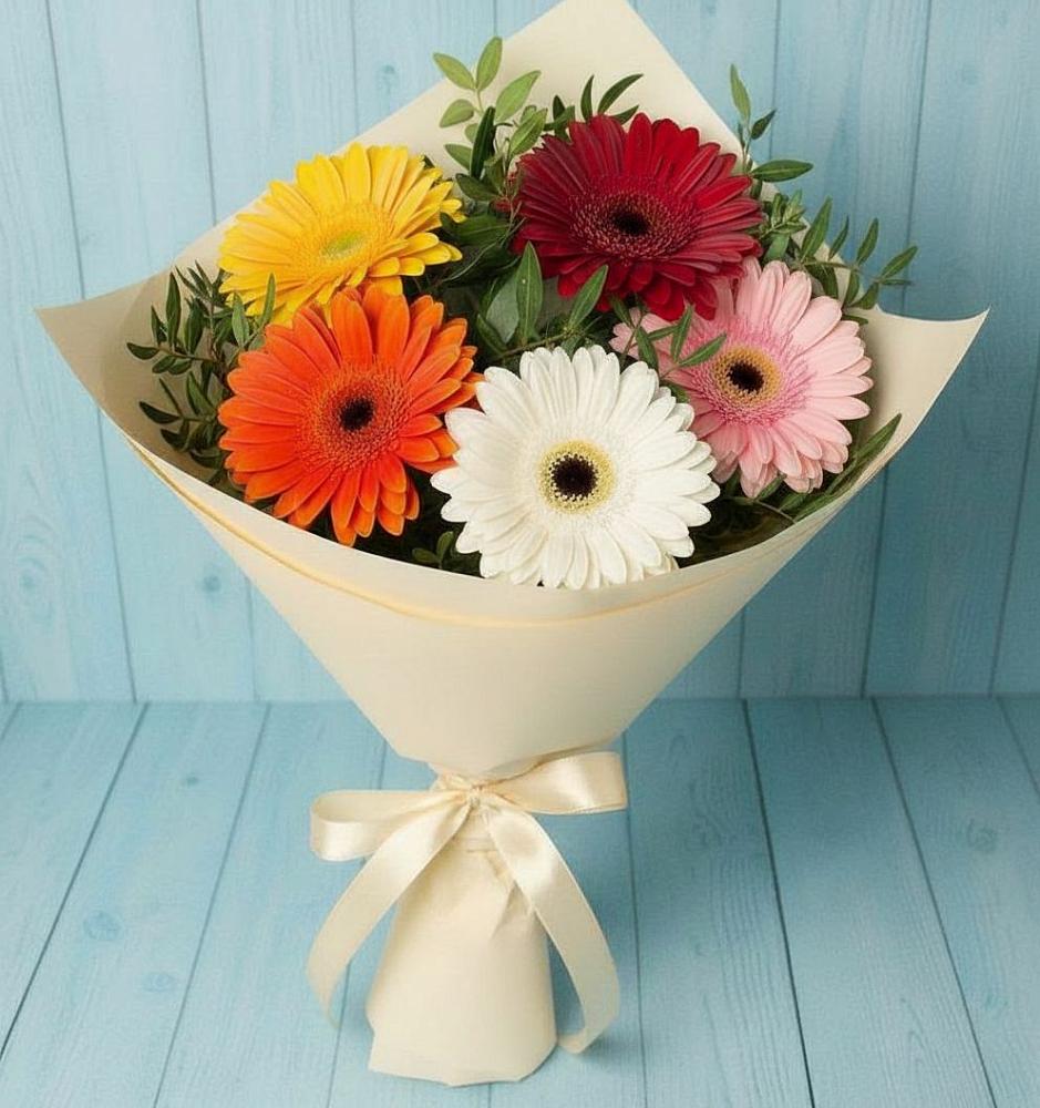 Букет цветов из: Герберы в Мишутино