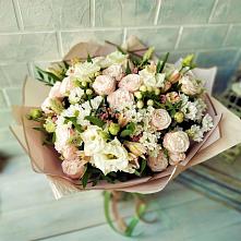 Букет цветов из:  Альстромерии, Розы и Хризантемы #REPLACE_PRED# Мишутино
