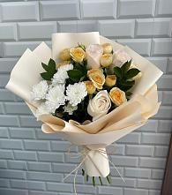 Букет цветов из:  Розы и Хризантемы в Мишутино
