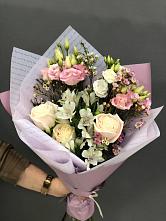 Букет цветов из:  Альстромерии, Розы и Лизиантусы #REPLACE_PRED# Мишутино