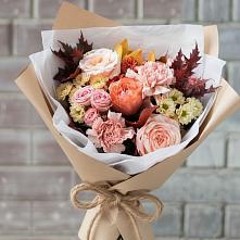 Букет цветов из:  Гвоздики, Хризантемы и Розы в Мишутино