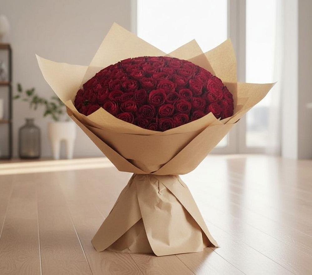 Букет 101 Красная роза в Мишутино