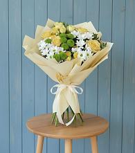 Букет цветов из:  Хризантемы и Розы #REPLACE_PRED# Мишутино