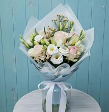 Букет цветов из:  Розы и Лизиантусы #REPLACE_PRED# Мишутино
