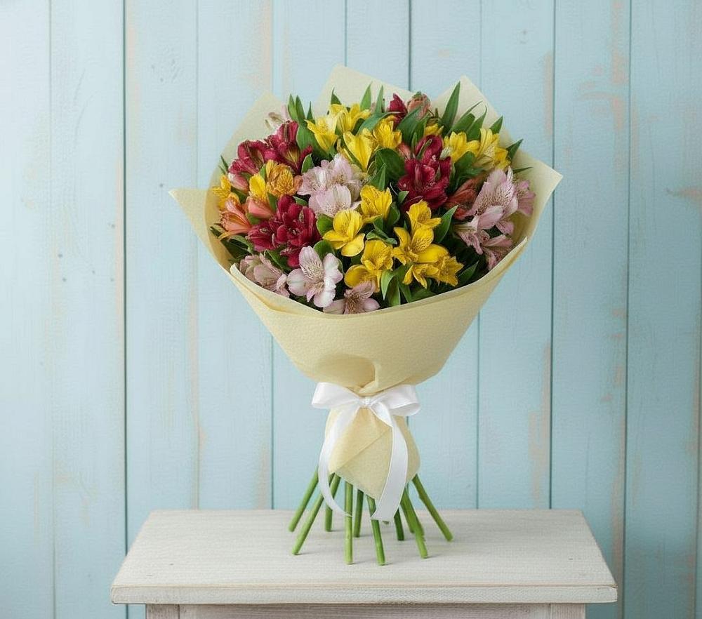Букет цветов из: Альстромерии в Мишутино