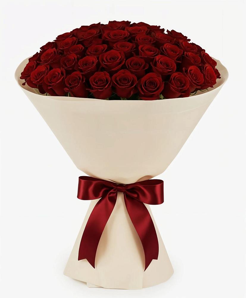 Букет 101 Бордовая роза Блэк Бакарра в Мишутино