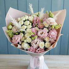 Букет цветов из:  Альстромерии и Розы в Мишутино