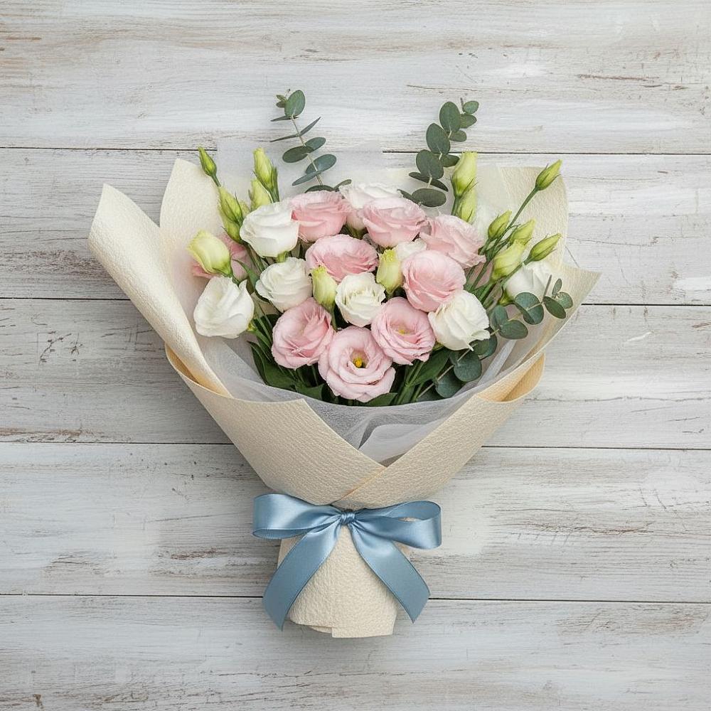 Букет цветов из: Лизиантусы в Мишутино